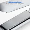 Close-up of a white hair straightener with silver plates, showing text about its features. Anteprima dell’immagine prodotto