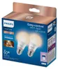Philips Slimme LED-lamp, A60, fitting E27, 806 lm, 2 stuks, Productafbeelding-voorbeeld 2