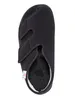 A top-down view of a black slipper. Produktbild-Vorschau