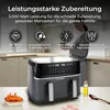 KLAMER Heißluftfritteuse Duo 9 L – Doppelkammer Airfryer Produktbild-Vorschau 4