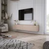Meuble TV : brun caramel, 170 x 34 x 32 cm Voir les images du produit 2