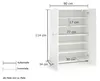 Schuhschrank >Glossy< in Weiß Hochglanz - 80x115x34cm Voir les images du produit 6