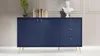 AX LIVING Kommode mit Türen Rorene 156 cm Blau Gold Modern Produktbild-Vorschau 4