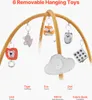 Tapis de jeu VEVOR, tapis d'éveil avec 6 jouets sensoriels, Voir les images du produit 3