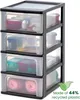 Cassettiera organizzatrice Iris in plastica 4 cassetti 4x7L Anteprima dell’immagine prodotto 2