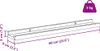 vidaXL Wandregal mit Regal 2 pcs Braun 60 x 9 x 3 cm Produktbild-Vorschau 8