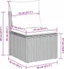Sofa Set mit Kissen 10 pcs Schwarz Poly Rattan Produktbild-Vorschau 11