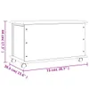 vidaXL Truhe mit Rollen ALTA Weiß 73x39,5x43 cm Massivholz Produktbild-Vorschau 11