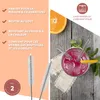 bremermann Lot de 6 pailles en Verre réutilisables avec 2 Voir les images du produit 4