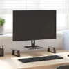 vidaXL Monitorständer Schwarz 60x20x8 cm Hartglas und Produktbild-Vorschau 2