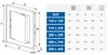 Braune Revisionstür 200x300 mm Produktbild-Vorschau 2