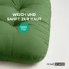 HOMESCAPES Halbrundes Kissen für Hängesessel – Olivgrün Produktbild-Vorschau 4
