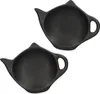 Untertasse-Set Untersatz für Teebeutel LARRA schwarz Produktbild-Vorschau 1