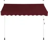 A burgundy awning supported by white poles against a white background. Anteprima dell’immagine prodotto