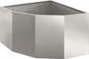 Jardinière d'Angle Argent 60 x 60 x 35 cm Acier inoxydable Voir les images du produit 1