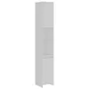A tall, narrow white cabinet with shelves and a door, shown against a white background. Náhled obrázku produktu