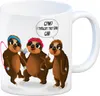 Kaffeebecher mit Faultiere beim Sport Motiv und Spruch: Produktbild-Vorschau 1