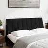 vidaXL Kopfteil-Kissen "Hanko" Schwarz 140 cm Stoff Produktbild-Vorschau 1