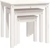 Satztische 3 Stk. Weiß Massivholz Kiefer Produktbild-Vorschau 7