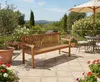 Lesli Living Landhausbank Cardiff 180 cm Teak C-Grade Produktbild-Vorschau 5