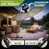tillvex Alu Ampelschirm Cappuccino LED Solar Ø 300 cm mit Productafbeelding-voorbeeld 6