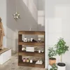 vidaXL Bücherregal/Raumteiler Braun Eichen-Optik 80x30x103 Produktbild-Vorschau 2