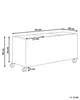 BELIANI Blumenkasten Schwarz Rattan Rechteckig 82 x 28 cm Produktbild-Vorschau 3