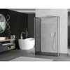 Mexen Kioto Duschwand Walk-in 100 x 90 x 40 cm, schwarzes Produktbild-Vorschau 2