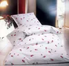 Kaeppel Biber Bettwäsche Rosen Knospen weiss rot 155x220 cm Produktbild-Vorschau 5
