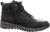 A black leather hiking boot is shown against a white background. Anteprima dell’immagine prodotto