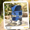 PawHut Hundewagen Hundebuggy Faltbar Katzenwagen bis 10kg Produktbild-Vorschau 3