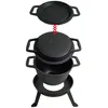 Gusseiserner Jagdkessel 5,0 l mit Grillpfanne 2 in 1 Produktbild-Vorschau 2