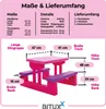 Bituxx Kindersitzgruppe mit Sonnenschirm Pink MS-18830 Produktbild-Vorschau 7