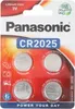 A blister pack of Panasonic CR2025 lithium coin batteries. Produktbild-Vorschau