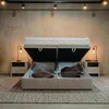 TRADA Polsterbett 200x200 Luca mit Stauraum und Matrtaze Produktbild-Vorschau 3