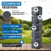 4rain QUADRO Wandtank 270 Liter graphite grey Productafbeelding-voorbeeld 3
