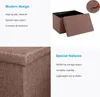 Intirilife Skladacia lavica 78x38x38 cm v STONE BROWN - Náhľad obrázku produktu 3