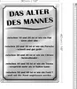 Blechschild Spruch 40x30cm das Alter des Mannes Produktbild-Vorschau 2
