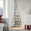 vidaXL Kovový vánoční stromek na dekorace černý 150 cm Náhled obrázku produktu 2
