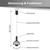 LED Akku Pendelleuchte 2-in-1 – Höhenverstellbar mit Produktbild-Vorschau 2