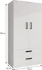 Masseno Drehtürenschrank DOVI 90/180/50 cm 2-türig Produktbild-Vorschau 4