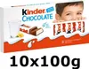 A box of Kinder Chocolate bars with a child peeking over the top. Náhľad obrázku produktu