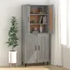 Sideboard Grau Sonoma 69,5x34x90 cm Holzwerkstoff Produktbild-Vorschau 3