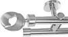 Gardinenstange Ø 20mm I Metall in Edelstahl Look 2-läufig Produktbild-Vorschau 1