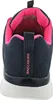 The back view of a dark blue and pink sneaker. Voir les images du produit