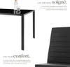 Ensemble table et 4 chaises BERLIN en acier - noir Voir les images du produit 3