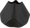 Gilde Vase, "Lamellen", Keramik, schwarz, VE 1, L. 22 cm, Voir les images du produit 1