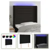 The Living Store LED Kopfteil Schwarz 83x16x118/128 cm Produktbild-Vorschau 7