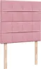 Ottoman-Bett mit Matratzen & LEDs Rosa 100x200 cm Samt Produktbild-Vorschau 11