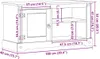 vidaXL TV-kast Corona, 100x40x52 cm, massief grenenhout Productafbeelding-voorbeeld 8